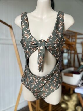 Of One Sea One-Piece Swimsuit with Front Tie